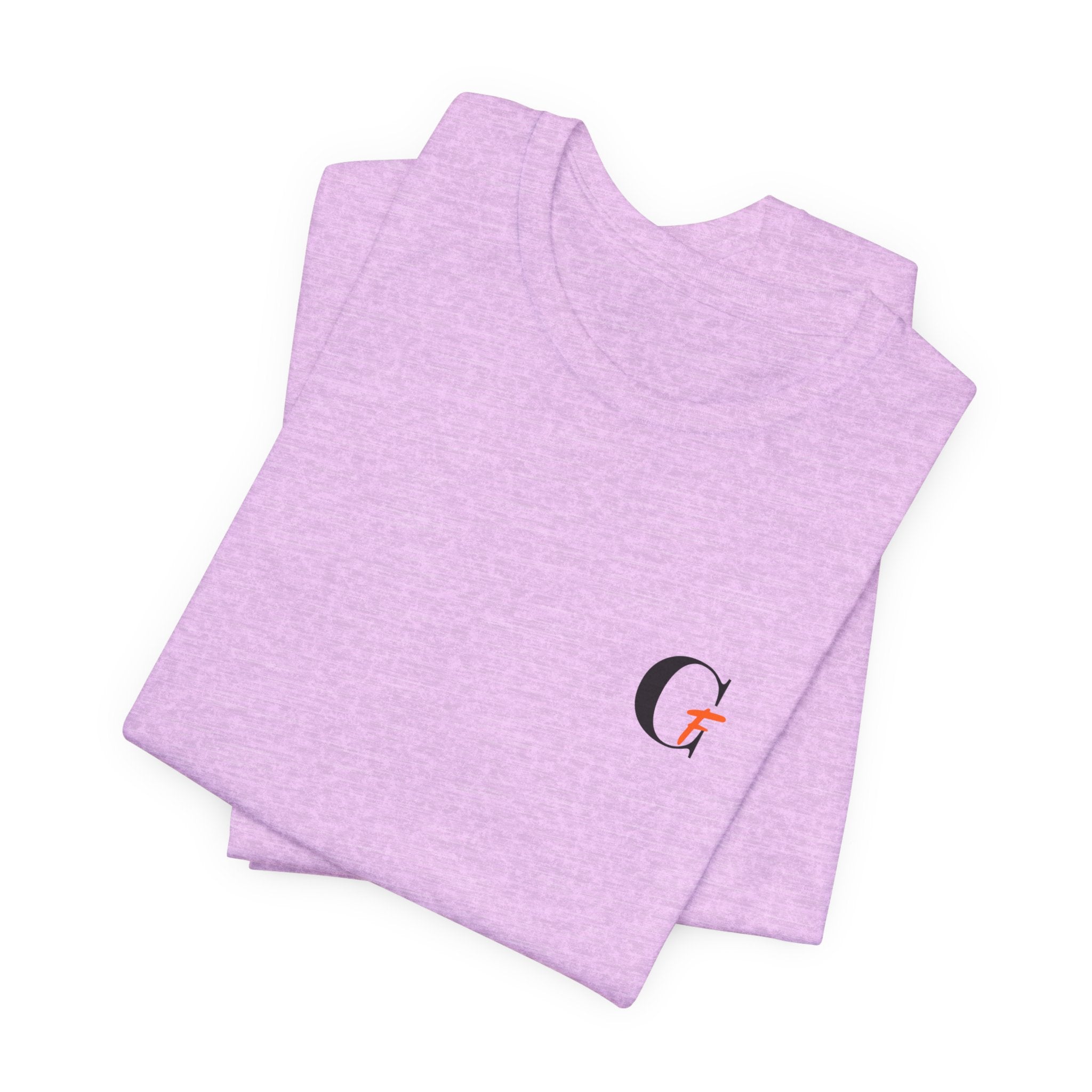 Casual Fits Tee — Minimal Chest G & Back "Casual fits" Graphic T-Shirt