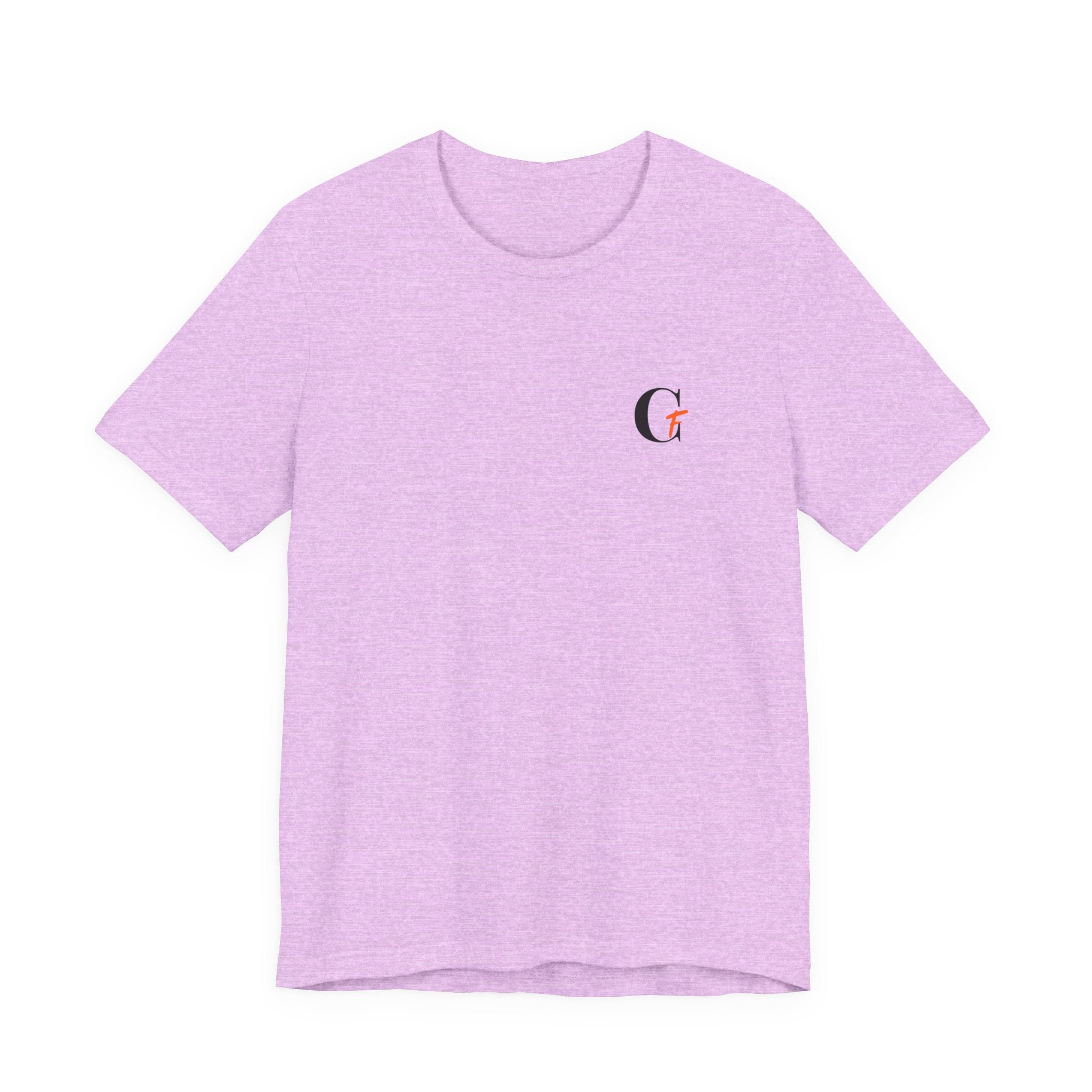 Casual Fits Tee — Minimal Chest G & Back "Casual fits" Graphic T-Shirt