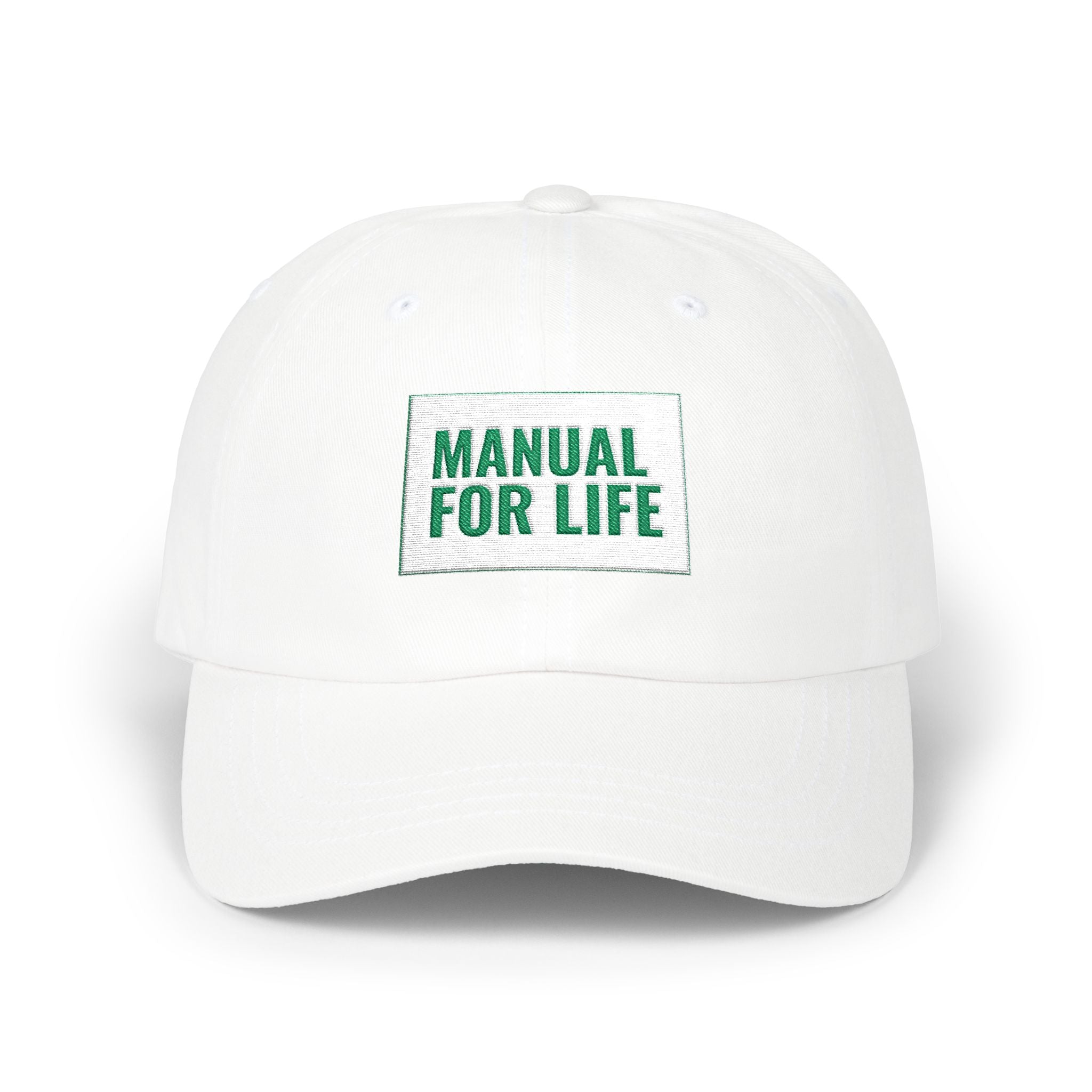 Dad Cap — "Manual For Life" Embroidered Baseball Hat