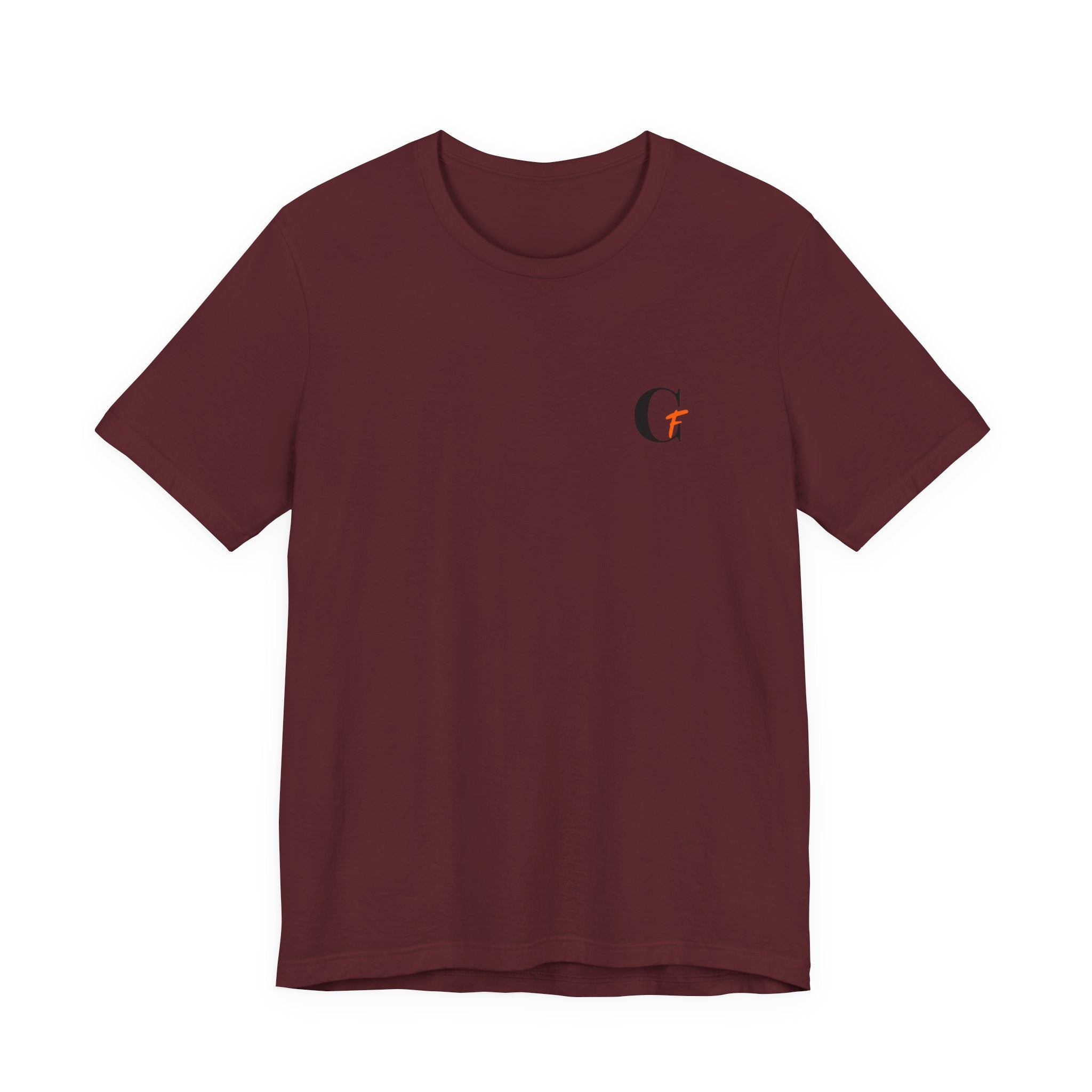 Casual Fits Tee — Minimal Chest G & Back "Casual fits" Graphic T-Shirt