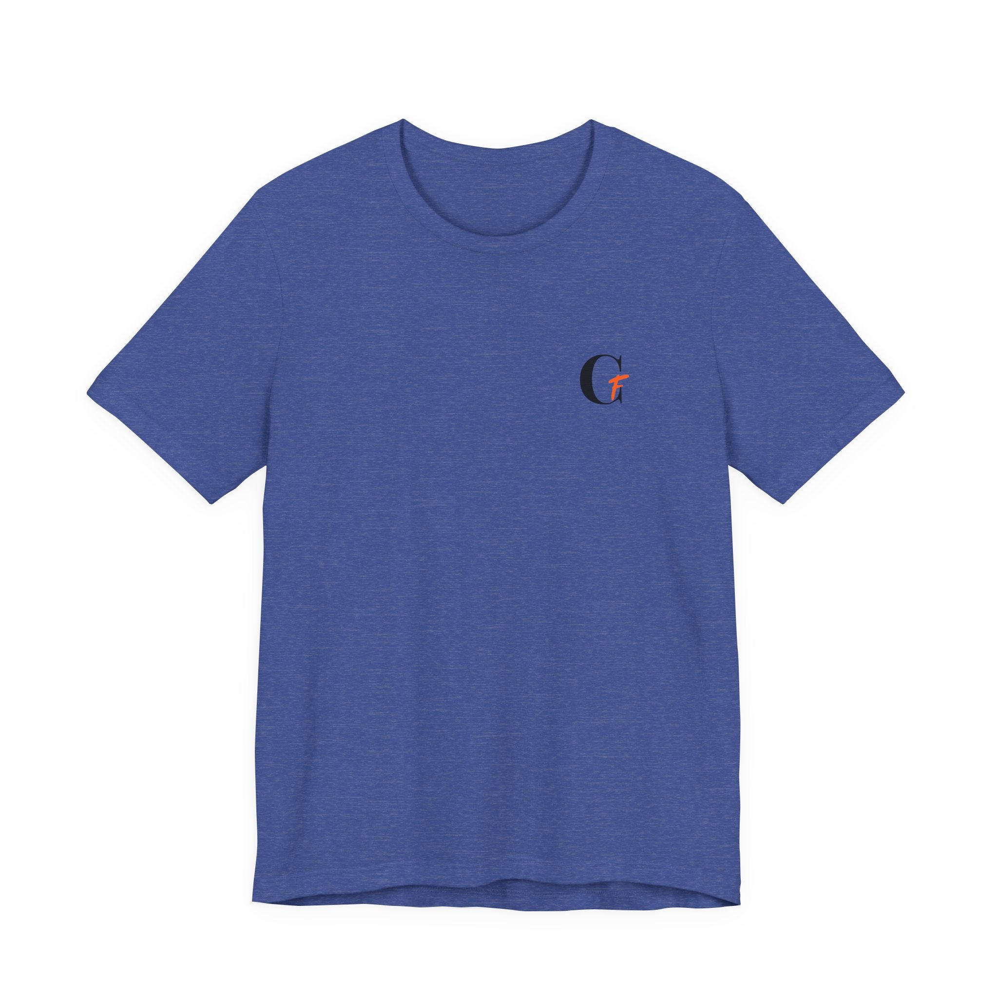 Casual Fits Tee — Minimal Chest G & Back "Casual fits" Graphic T-Shirt