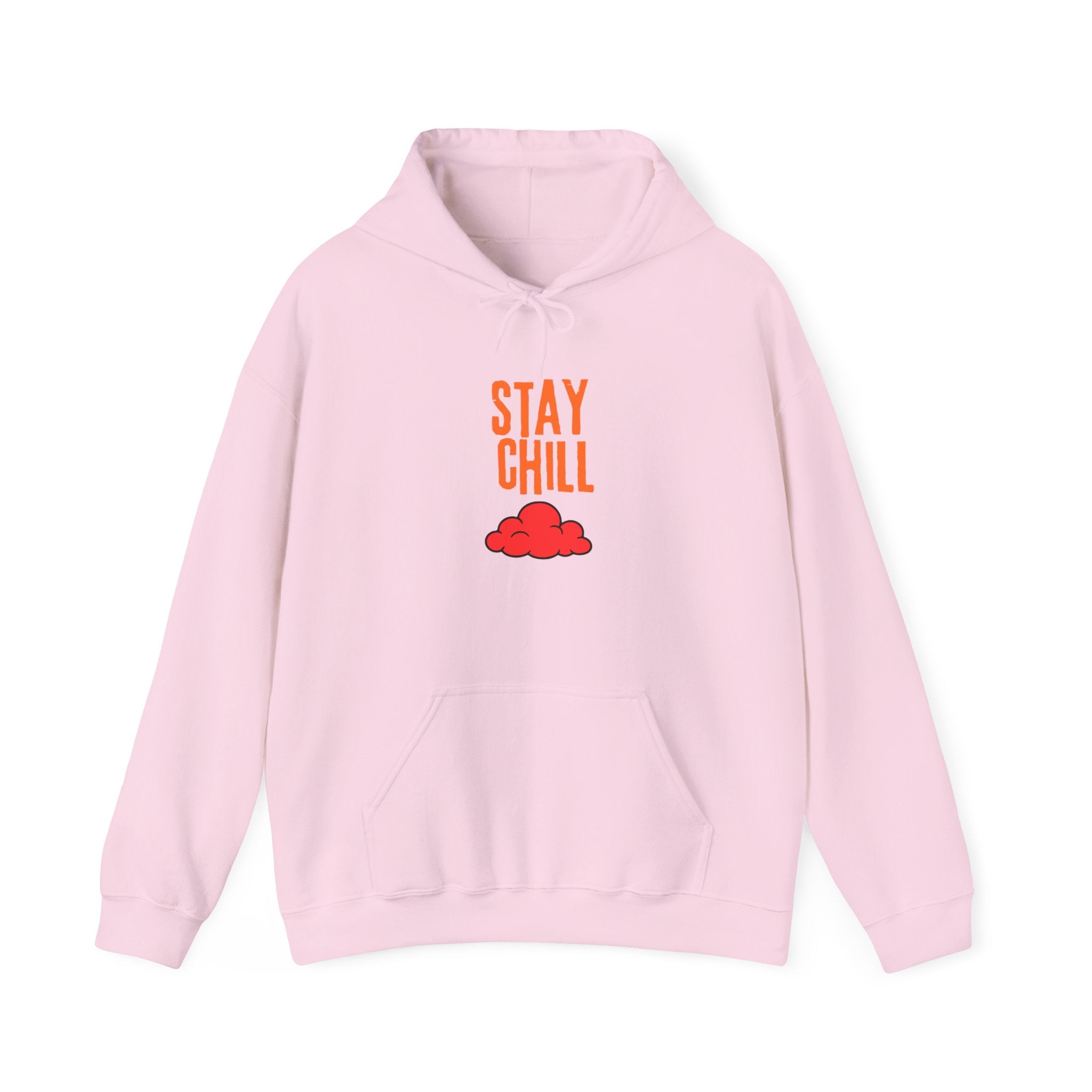 Stay Chill Hoodie — Minimal Retro Cloud Graphic Pullover