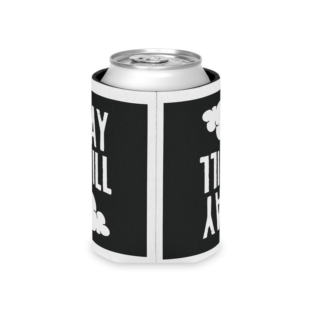 Can Cooler — "Stay Chill" Black Foam Can Cooler with Cloud Graphic