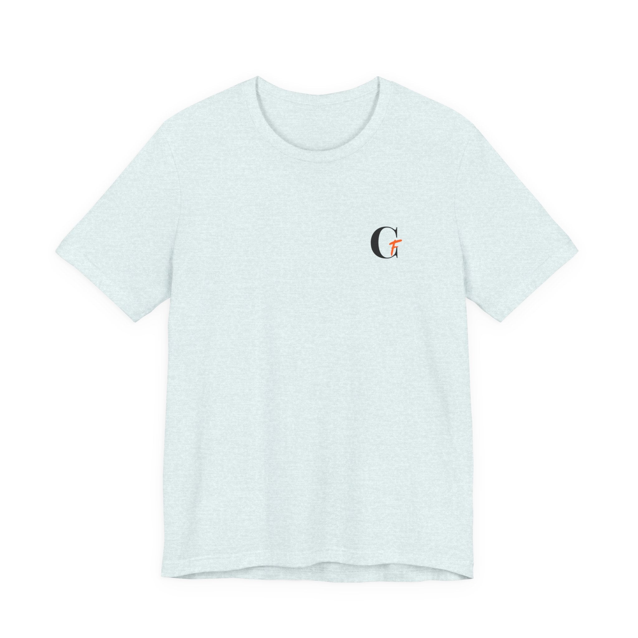Casual Fits Tee — Minimal Chest G & Back "Casual fits" Graphic T-Shirt