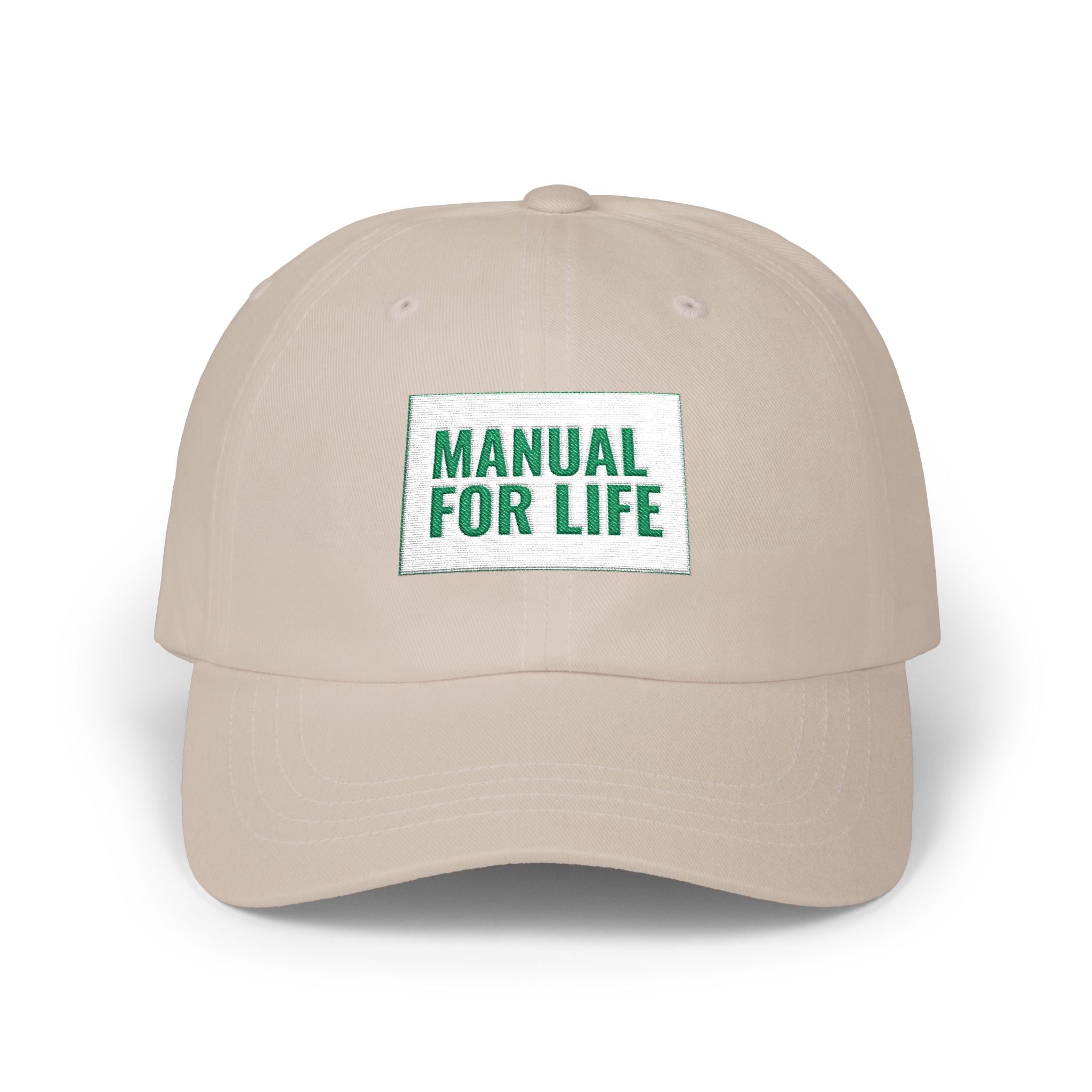 Dad Cap — "Manual For Life" Embroidered Baseball Hat