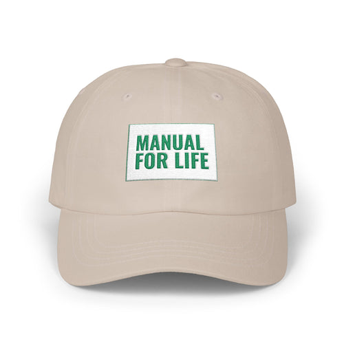 Dad Cap — "Manual For Life" Embroidered Baseball Hat