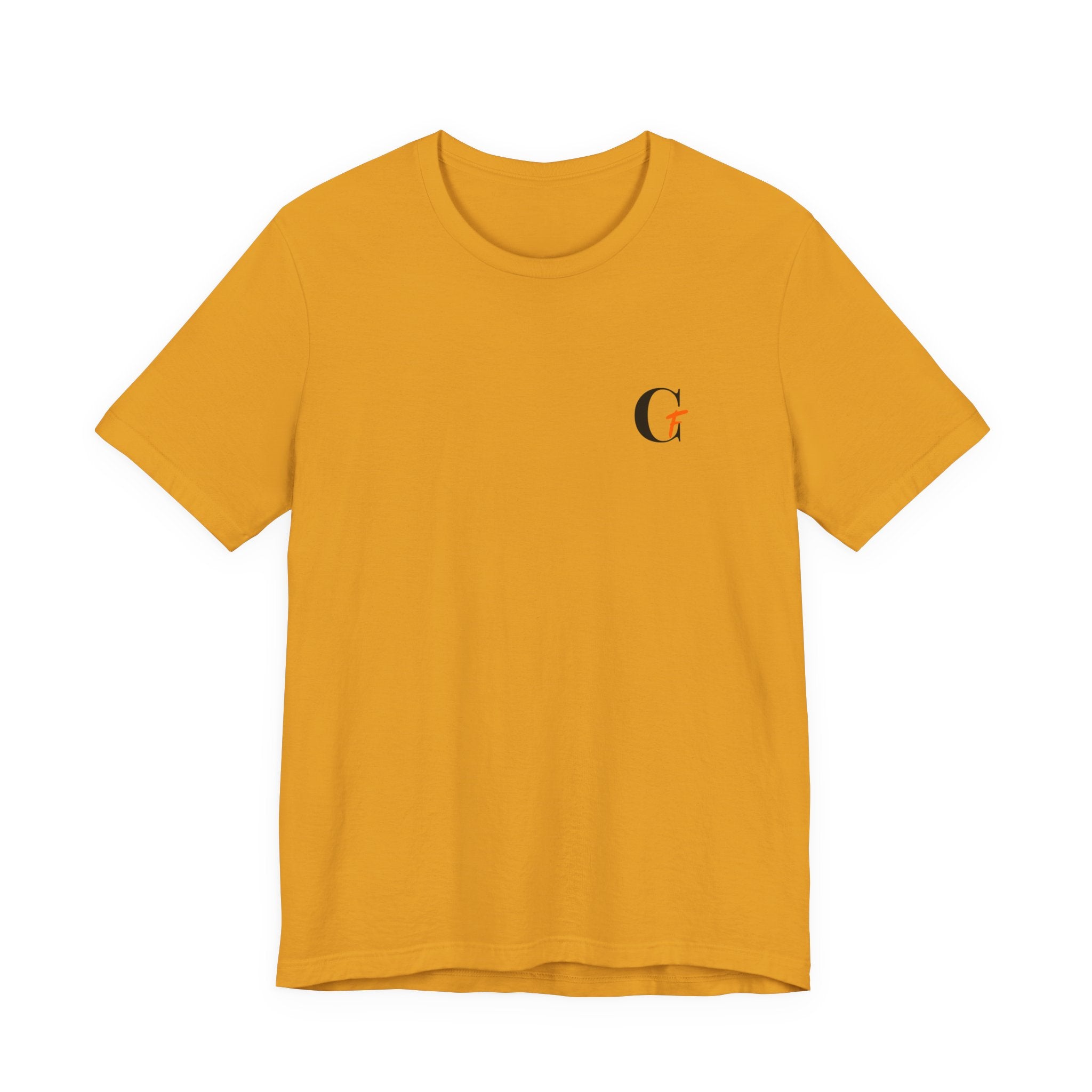 Casual Fits Tee — Minimal Chest G & Back "Casual fits" Graphic T-Shirt