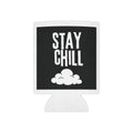 Can Cooler — "Stay Chill" Black Foam Can Cooler with Cloud Graphic